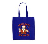 Babbo Natale Says Sei Sette 6-7 - Tela Borsa Grande - Meme Brainrot Divertente 6
