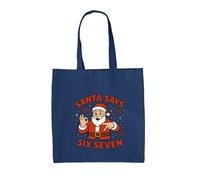 Babbo Natale Says Sei Sette 6-7 - Tela Borsa Grande - Meme Brainrot Divertente 6