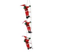 Babbo Natale scaletta decorazione scala corda arrampicata Babbo Natale albero di Natale tenda decorazione pendente