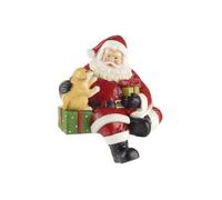 Babbo Natale seduto con cagnolino L'Oca Nera Regali per tutti 1XM1063.10