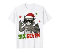 Babbo Natale Segreto Raccoon Six Seven Christmas Vibes 67l Maglietta