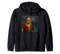 Babbo Natale Selfie Zombies Apocalisse Umorismo Divertente Halloween Felpa con Cappuccio