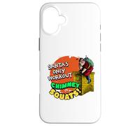 Babbo Natale solo allenamento camino squat Buon Natale felice Custodia per iPhone 16 Plus