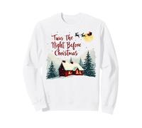 Babbo Natale sopra la Cabina innevata Scena della vigilia di Natale Felpa