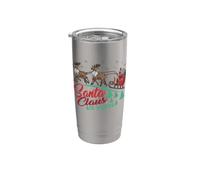 Babbo Natale sta arrivando Babbo Natale Bicchiere termico in acciaio inox doppia parete