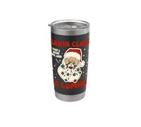 Babbo Natale sta arrivando Ecco cosa ha detto Buon Natale Bicchiere termico in acciaio inox doppia parete