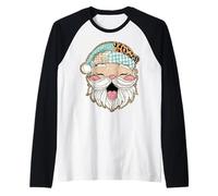 Babbo Natale Stravagante Natale gioioso Maglia con Maniche Raglan