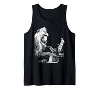 Babbuino Che Suona Il Piano Animale Pianista Musicista Canotta