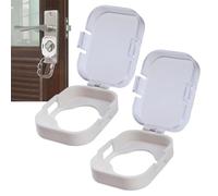 babby Proof Door Knob Covers - Reusable Abs Safety Lock | Easy Install Handle Guard, Child Proof Cover For Cabinet Toilet Refrigerator And Apartment Drawers