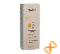 Babe Super Fluido Colore SPF50 Opacizzante Crema Solare 50ml Custodia Emulsione