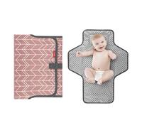 Babebay Fasciatoio portatile impermeabile per pannolini, pieghevole, da viaggio, per bebè e ragazzo, leggero fasciatoio da viaggio, motivo geometrico bohémien