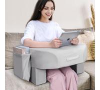 Babenest 26D Cuscino da Lettura per il Grembo in Schiuma, Altezza Regolabile, Cuscino per Libri con Tasche Laterali per la Conservazione, Cuscino per il Grembo da Scrivania per Adulti da Mettere sul