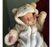 BABESIDE Bambole Neonate Realistiche Fatte a Mano da 17 Pollici Bambole Bambino Lifelike con Corpo in Vinile Morbido Bambole Neonate Reali con Accessori Giocattolo Chiudi gli Occhi