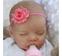 BABESIDE Bambole Reborn Femmine - 17 Pollici Realistiche Bambola Bambina, Realizzate a Mano, in Tessuto Morbido - Reborn Femmina Originale,come un Bambino che Dorme