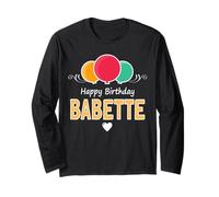 Babette Auguri di Buon Compleanno Maglia a Manica