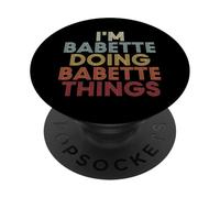 Babette Name Babette Personalized Name First Given PopSockets PopGrip Adesivo