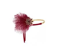 BABEYOND 1920s - Fascia per capelli da donna con piume, stile Gatsby Great Gatsby