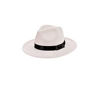 BABEYOND Cappello Gatsby Panama Fedora anni '20 da uomo Gatsby per uomo anni '20 Gatsby, accessorio per costume da uomo (bianco)