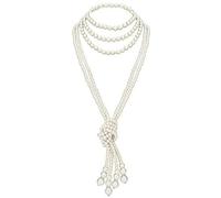 BABEYOND Collana da donna con perle finte, stile Art Déco, anni '20