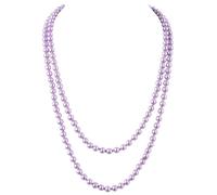 BABEYOND Collana lunga di perle finte set collana con perline lunghe perle gioielli anni '20 Gatsby bigiotteria, Vetro