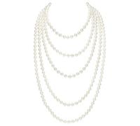 BABEYOND Collana Uomo e Donna Set - Collana di Perle Lunga Con Perline - Accessori Gatsby Anni '20