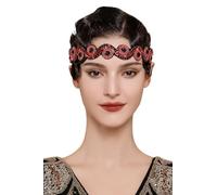 BABEYOND - Fascia per capelli stile flapper da donna, diadema anni '20, accessorio vintage Gatsby degli anni '20