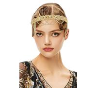 BABEYOND Flapper - Fascia per capelli stile anni '20, stile anni '20, stile vintage, con strass, accessorio per capelli per matrimoni e balli studenteschi, Cristallo Strass