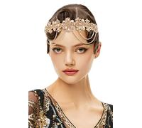 BABEYOND Gatsby 1920s - Fascia per capelli in stile anni '20, con strass, accessorio Charleston