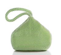 BABEYOND Pochette da donna con perline, borsa da sera vintage elegante a triangolo per feste anni '20, ballo di fine anno, matrimonio, Verde, Taglia unica