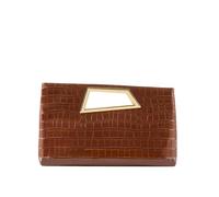 BABEYOND pochette da donna - elegante borsa da sera in pelle PU con glitter per diverse occasioni come cene, uso quotidiano, appuntamenti, matrimoni e feste in costume, marrone