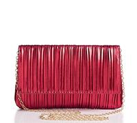 BABEYOND Pochette da donna - Elegante borsa da sera per feste, per balli, matrimoni e feste, Colore: rosso