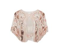 BABEYOND Scaldacollo da donna Stola per abito da sera 1920s Retro sciarpa matrimonio festa sposa sciarpa gatsby costume accessori