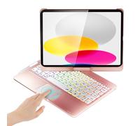BABG Custodia con tastiera touchpad per iPad 10a generazione e iPad 11a (A16, 2025), iPad Air 11 (M3, M2/iPad Pro 11" e iPad Air 5th/Air 4th, girevole a 360°, 7 modalità di utilizzo