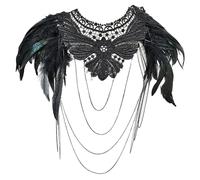 BABIBAOBEI Abito da sposa con piume dettagliate unico per abito da ballo leggero a tema mascherato