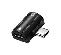 BABIBAOBEI Adattatore da USB C a 3,5 mm per cuffie e caricabatterie con porta per cuffie da 3,5 mm PD60W Ricarica rapida in lega di alluminio Adattatore di ricarica rapida
