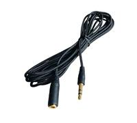 BABIBAOBEI Cavo di prolunga per cuffie, 1,5/2/3/5 m, stereo, ausiliario, 3,5 mm, da maschio a femmina, per altoparlanti telefonici, prolunga placcata oro