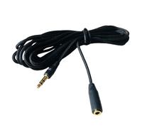 BABIBAOBEI Cavo di prolunga per cuffie, 1,5/2/3/5 m, stereo, ausiliario, 3,5 mm, da maschio a femmina, per altoparlanti telefonici, prolunga placcata oro
