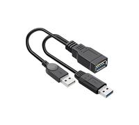 BABIBAOBEI Cavo di prolunga USB3.0 da maschio a femmina adatto per il trasferimento simultaneo dei dati e la fornitura di energia tramite cavo di prolunga di collegamento di tipo Y