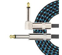 BABIBAOBEI Cavo per strumenti elettrici con piastra in oro con rivestimento in nylon anti-groviglio schermatura superiore per cavo amplificatori bassi con uscita audio chiara