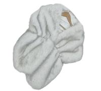 BABIBAOBEI Donne 1920 Pellicce Artificiali Avvolgere E Scialli Da Sposa Matrimonio Stola Inverno Costume Mantelle Foto Puntelli Per Damigelle D'onore Pratico Poliestere Scialle Da Sposa, bianco