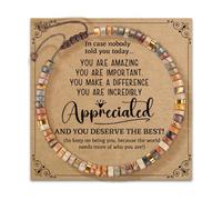 BABIBAOBEI Pietra regolabile tessuta a mano con disegni di biglietti di benedizione per personalizzare stili disegni unici, Misura unica, come descritto