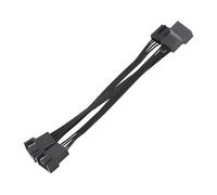 BABIBAOBEI Robusto cavo splitter PWM a 4 pin, supporta 3 ventole a 3 pin/4 pin per un flusso d'aria migliorato e una gestione termica organizzata nel cavo splitter del PC