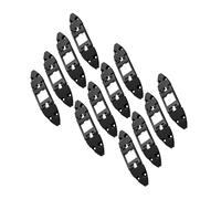 BABIBAOBEI Set di 12 staffe resistenti per luci da esterno, clip per luci a timpano per installazione di patio, resistenti alle intemperie, per illuminazione paesaggistica