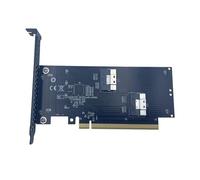 BABIBAOBEI SlimSAS Baseplates adattatori esterni a slot singolo con doppio MCIO e PCB a bassa perdita per una facile installazione negli adattatori GPU di sistemi