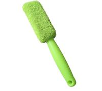 BABIBAOBEI Spazzola morbida per ruote, compatta, impugnatura corta, impugnatura ergonomica, per la pulizia dei cerchioni dei pneumatici, strumento di pulizia per la rimozione dei freni, spazzole per