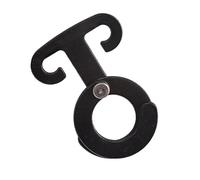 BABIBAOBEI Tenditore Paracord esterno con anelli a forma di O Struttura in lega di alluminio per tende Zaini Attrezzatura da alpinismo Regolatore Guyline in lega di alluminio