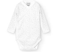 BABIDU Body Neonato a Maniche Lunghe 100% Cotone con Stampa Stelle e Chiusura ad Incrocio, Body Neonato e Prematuro, Tessuto Morbido e Ipoallergenico per Pelli Sensibili, Abbigliamento Unisex