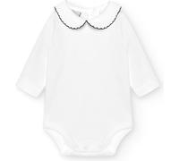 BABIDU Body Neonato a Maniche Lunghe in 100% Cotone, Tutina Neonato Realizzato in Tessuto Morbido, Traspirante e Anallergico per Pelli Sensibili, Body in Piqué con Collo a Polo, Abbigliamento Unisex