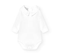 BABIDU Body Neonato a Maniche Lunghe in Cotone 100%, Body Neonato con Collo a Polo, Tessuto Morbido Traspirante e Ipoallergenico per Pelli Sensibili, Abbigliamento Unisex per Neonato e Bambina
