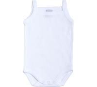 BABIDU 1101 Body Tirante Fino Calado Corazones Abito da Battesimo, Bianco (1), 12 Mesi Unisex-Bimbi